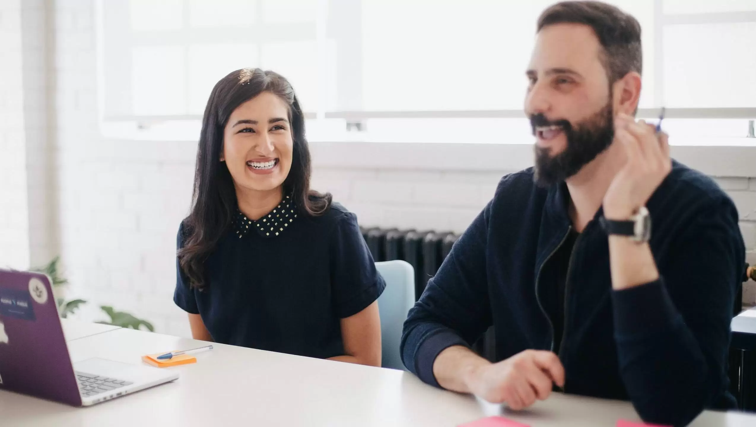 man-woman-smiling