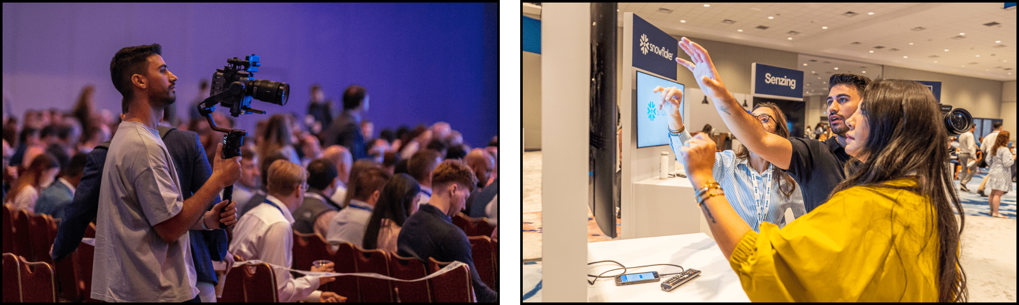 behind the scenes images from verisk insurance conference USA